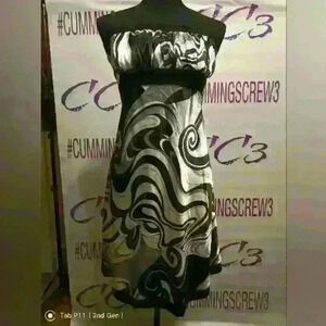 Thanx collection Black And White Junior's Dress Small